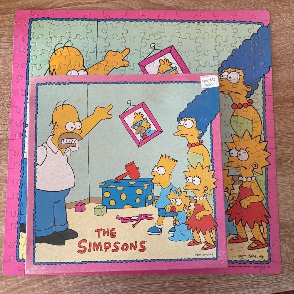 The Simpsons Puzzle Vintage 1990